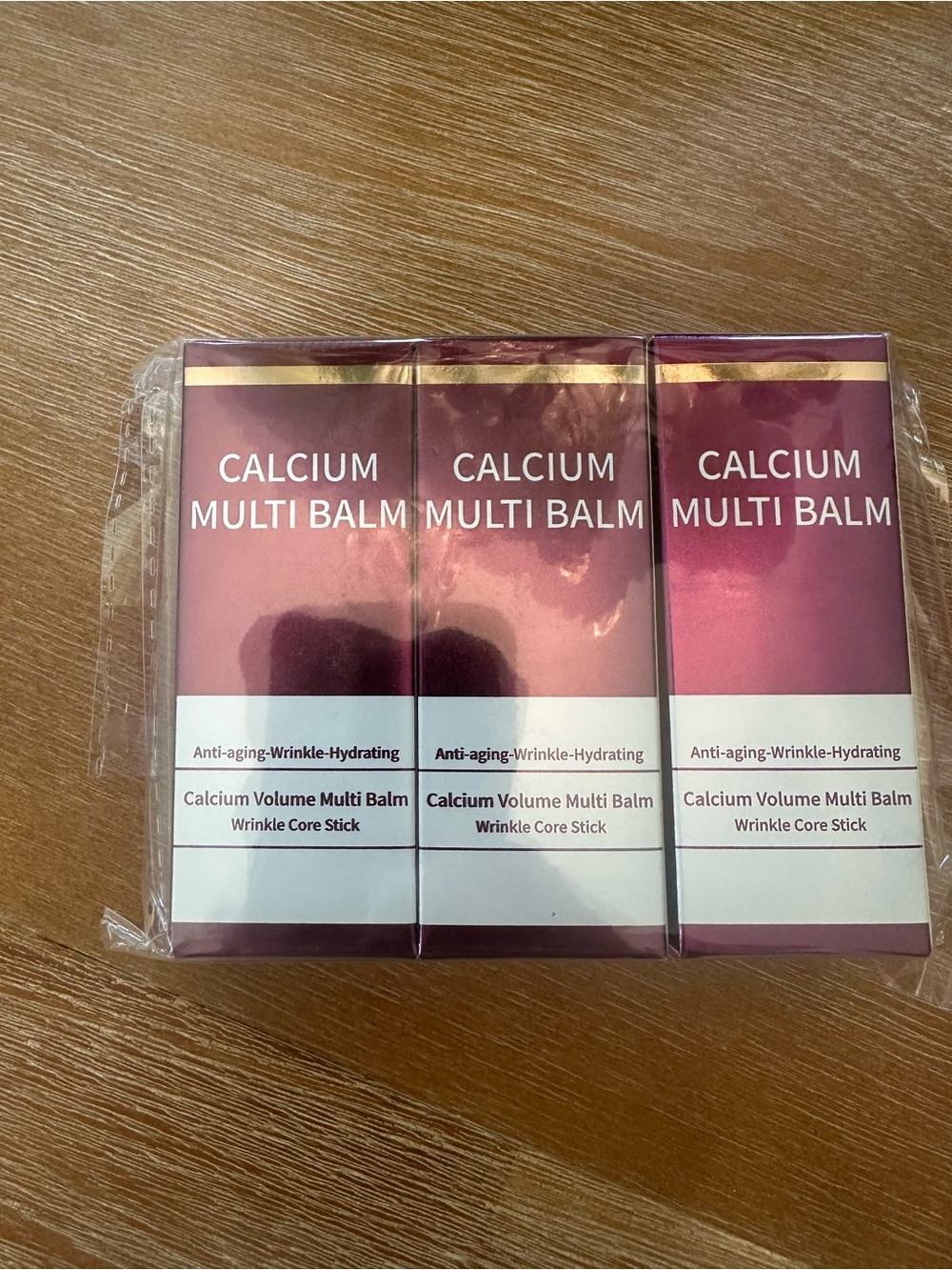 Calcium Multi Balm Anti-Aging Wrinkle Hydrating Balm - Burgundy